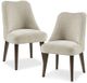 Olliix by Martha Stewart Beige Set of 2 Holls Dining Chairs-4