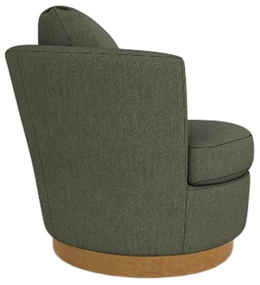 Best® Home Furnishings Customizable Tina Swivel Chair with Honey Birch Legs-2