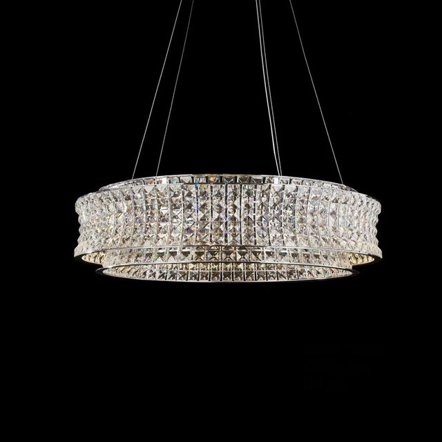 Michael Amini® Galaxy Chrome Round 32-Light LED Chandelier-2
