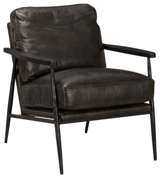 Classic Home Christopher Jet Black Accent Chair-0