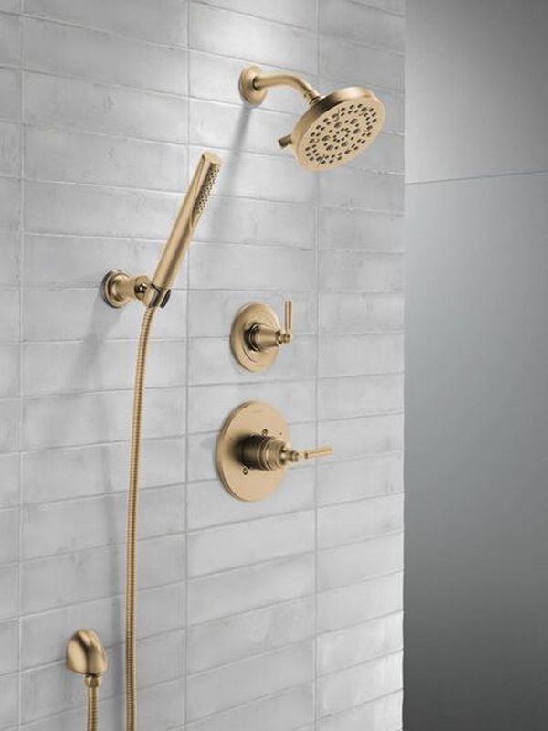 Delta Saylor® Champagne Bronze 3-Setting 2-Port Diverter Trim -3
