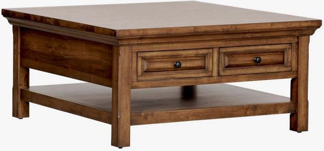 Napa Furniture Design Hill Crest Brown Square Coffee Table-0