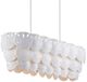 Currey & Company Tulum Sugar White Oval Chandelier-0