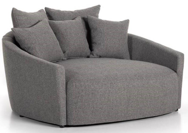 Four Hands Chloe Fallon Charcoal Media Lounger Big Sandy