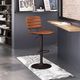 Zuo® Modern Holden Dark Bronze/Vintage Brown Bar Stool-4
