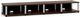 Salamander Designs® Synergy Quad 10 AV Cabinet-Dark Walnut/Aluminum-0