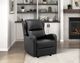 Homelegance® Durant Black Gliding Recliner-1