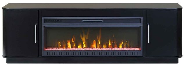 Martin Furniture Uptown Black 76" Fireplace TV Stand-1