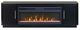Martin Furniture Uptown Black 76" Fireplace TV Stand-1