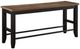 Steve Silver Co. Bermuda Black/Dark Acacia Counter Bench-0