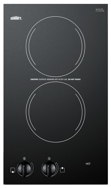 Summit® 12" Black Electric Cooktop-0