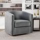 Mazin Furniture Cecily Gray Swivel Chair-3