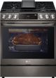 LG 30" PrintProof™ Black Stainless Steel Slide-In Gas Range-2