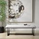 Uttermost® Midas Bronze/White Long Bench-1