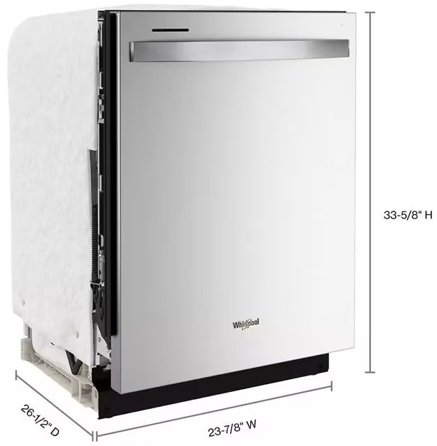 Whirlpool® 24" Fingerprint Resistant Stainless Steel Built-In Dishwasher-3