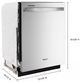 Whirlpool® 24" Fingerprint Resistant Stainless Steel Built-In Dishwasher-3