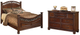 Signature Design by Ashley® Leahlyn 2-Piece Warm Brown King Panel Bed Set-0