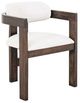 International Furniture Direct Raramuri Black/Ivory Upholstered Dining Arm Chair-0