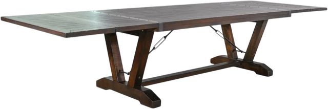 Sunny Designs™ Homestead Tabacco Leaf Extension Table with Folding Leaves-2