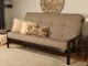 Kodiak Furniture Monterey Linen Stone/Espresso Queen Futon with Mattress-4