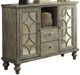 ACME Furniture Velika Weathered Gray Console Table with Two Drawers-0