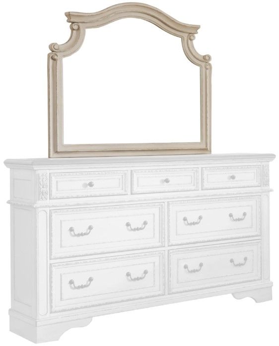 Signature Design by Ashley® Realyn Chipped White Bedroom Mirror-1