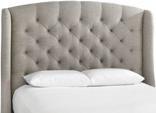 Bassett® Furniture Paris Gray King Upholstered Tufted Headboard