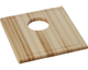 Elkay® Hardwood Light Brown 15.5" x 16.88" x 1" Cutting Board-0