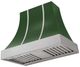 AGA Cascade 36" Cornwall Green Wall Mounted Range Hood with Brushed Nickel Trim-0