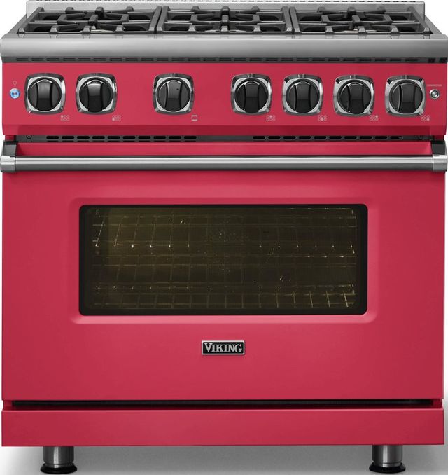 Viking® 7 Series 36" Valentine Pro Style Natural Gas Range-2