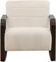 Dovetail Furniture Kori Dark Brown/Cream Occasional Chair-1