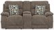 iAmerica Bonnie Mushroom Zero Gravity Layflat Power Reclining Console Loveseat with Heat and Massage-1