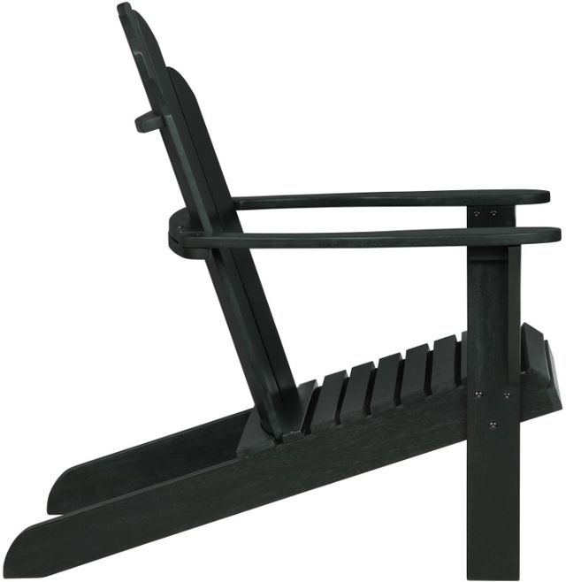 Linon Adirondack Black Wooden Outdoor Chair-3
