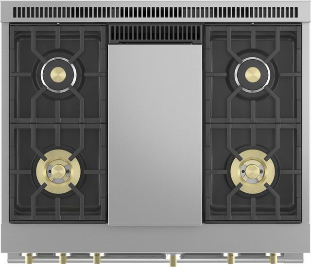 Monogram® Statement Collection 36" Stainless Steel Pro Style Natural Gas Range-7