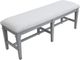 Magnussen Home® Charleston Harbor Gray/Hoffman Whip Bench with Upholstered Seat-3