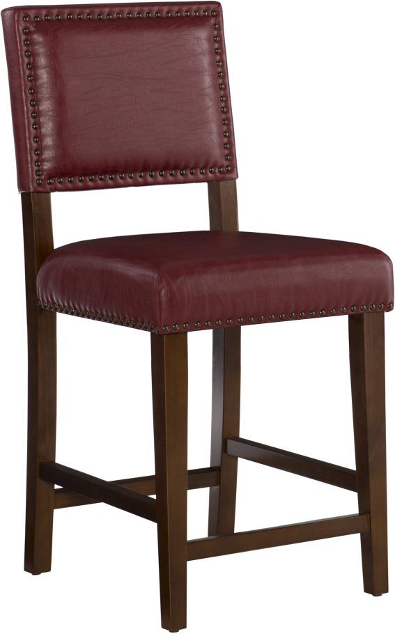 Linon Brook Red Counter Stool-0