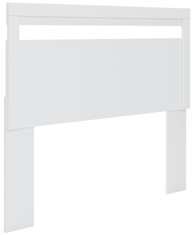 Signature Design by Ashley® Flannia White Queen Panel Headboard-1