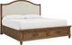 aspenhome® Hensley Beige/Honey King Upholstered Panel Storage Bed-0