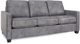 Decor-Rest® Furniture LTD 3855 Gray Leather Sofa-0