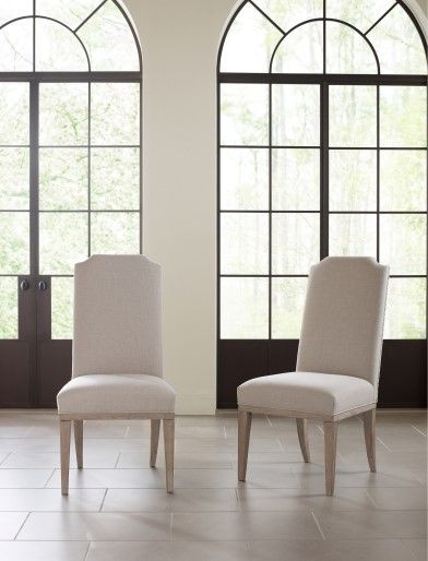 Legacy Classic Monteverdi Gray/Sun-Bleached Cypress Upholstered Host Side Chair-2