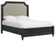 Najarian Furniture Hillside Ebony Oak Storage Panel Bed-0