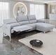 Furniture of America® Brande Gray Power Reclining Sectional with Right Chaise-0