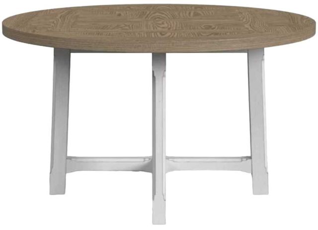 Flexsteel® Melody Gray/White Round Dining Table-1