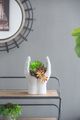 A & B Home Soft Gray Cupped Hands Planter-5