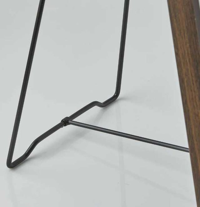 Adesso® Abigail Black/Walnut Floor Mirror-1