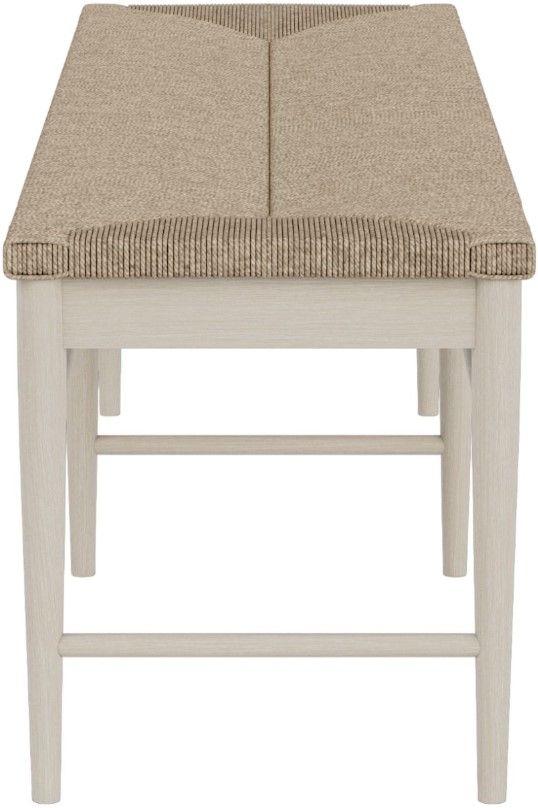 Riverside Furniture Laguna Drift Rush Seat Dining Bench-2