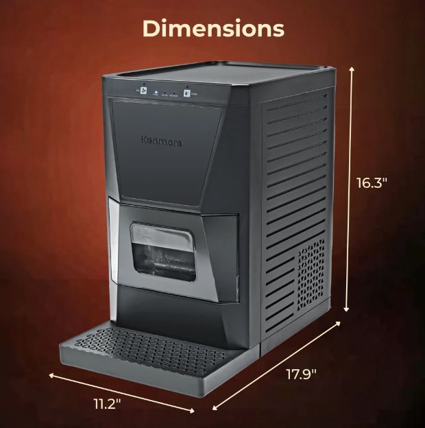 Kenmore® 10" Black Countertop Ice Maker-1