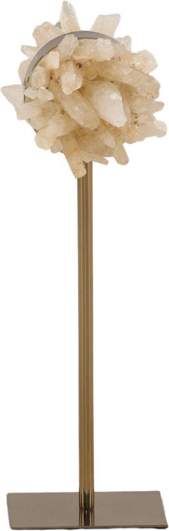 Dovetail Furniture Norbert Antique Brass/Natural Large Sculpture-1