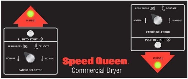 Speed Queen® Commercial 14.0 Cu. Ft. White Stacked Dryer-2