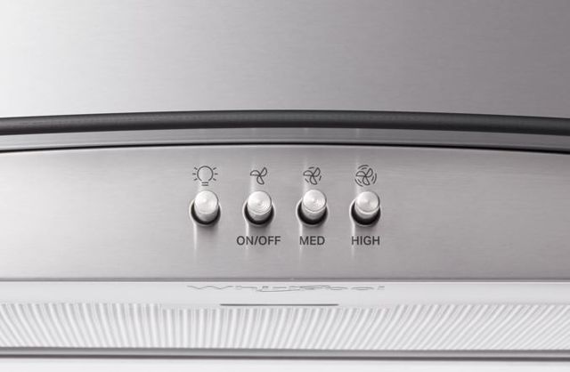 Whirlpool® 30" Stainless Steel Island Range Hood-5